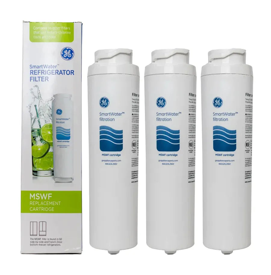 GE MSWF replacement refrigerator water filter - 3 pack